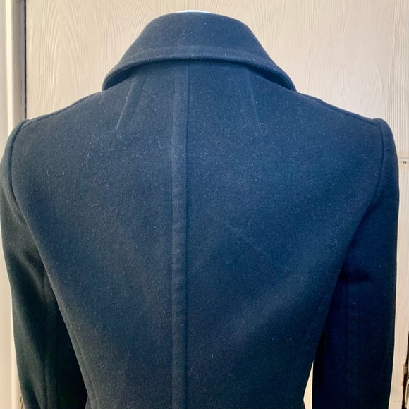 BABATON BLACK WOOL COAT - Picture 2 of 4